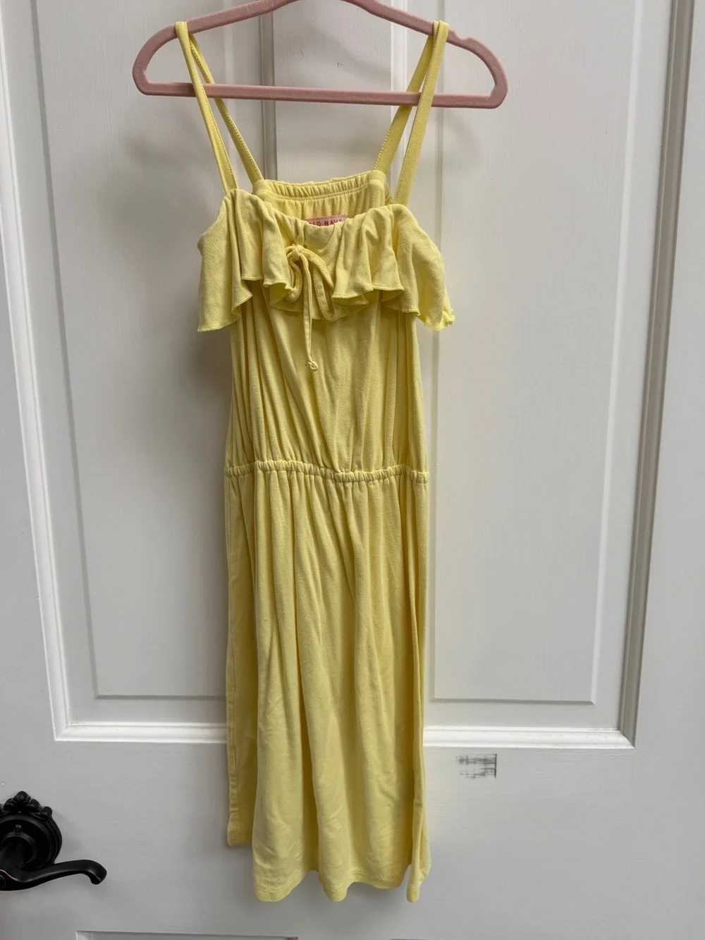 Old Navy Girls XS 4 5 Yellow Ruffle-Top Casual Sleeveless Sundress Dress
